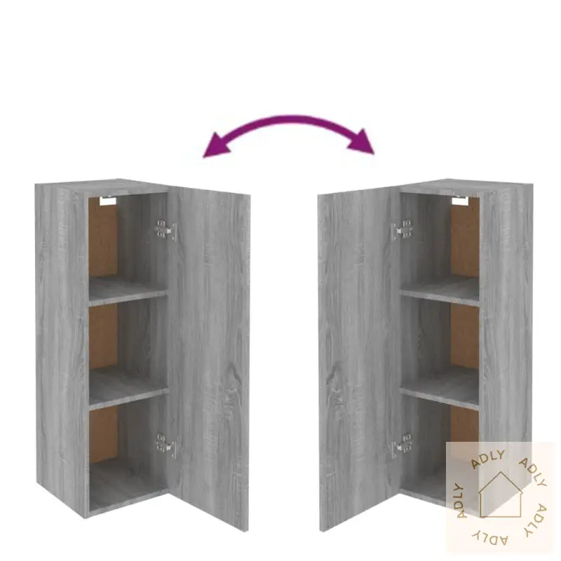 Tv-Benk Grå Sonoma 30,5X30X90 Cm Konstruert Tre