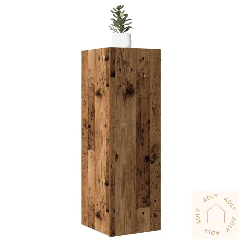 Tv-Benk 2 Stk Gammelt Tre 30,5X30X90 Cm Konstruert Tre