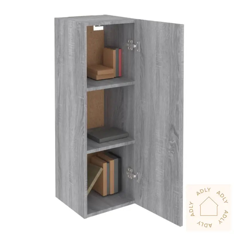 Tv-Benk Grå Sonoma 30,5X30X90 Cm Konstruert Tre