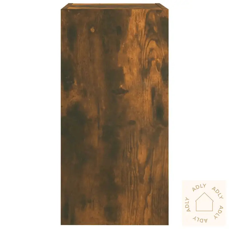 Tv-Benk Røkt Eik 30,5X30X60 Cm Konstruert Tre