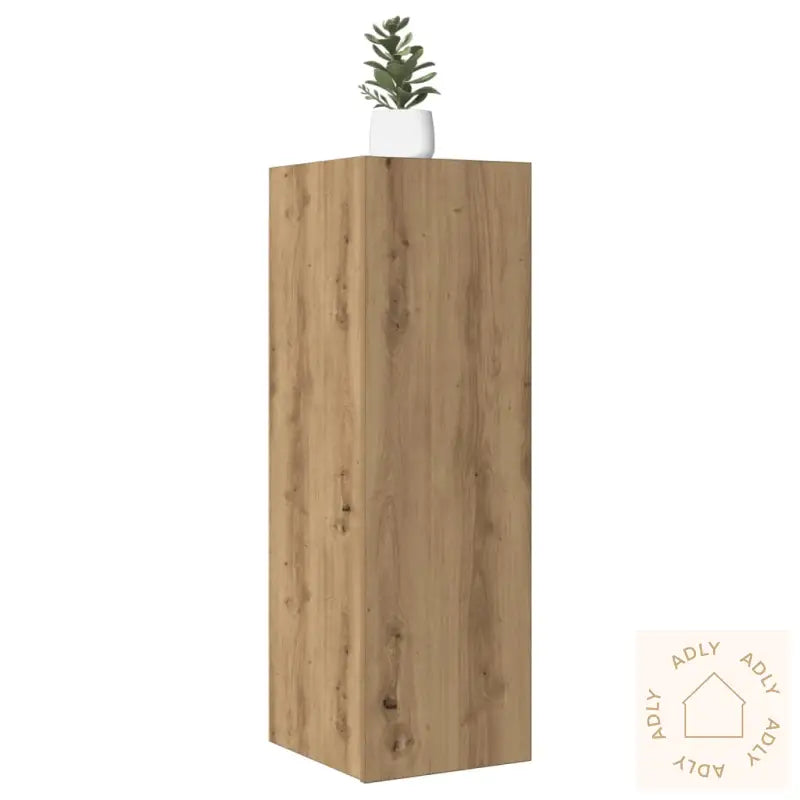 Tv-Benk Artisan Eik 30,5X30X90 Cm Konstruert Tre
