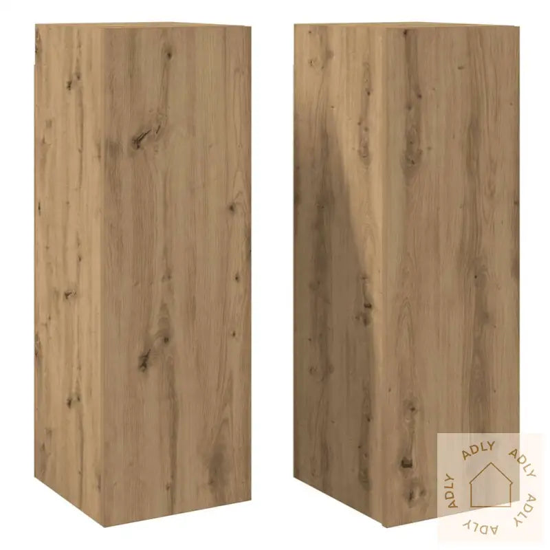 Tv-Benker 2 Stk Artisan Eik 30,5X30X90 Cm Konstruert Tre