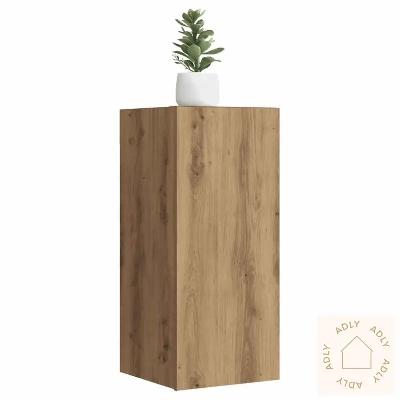 Tv-Benk Artisan Eik 30,5X30X60 Cm Konstruert Tre