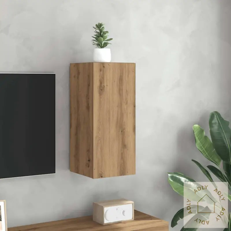 Tv-Benk Artisan Eik 30,5X30X60 Cm Konstruert Tre