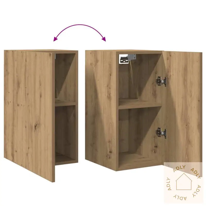 Tv-Benk Artisan Eik 30,5X30X60 Cm Konstruert Tre