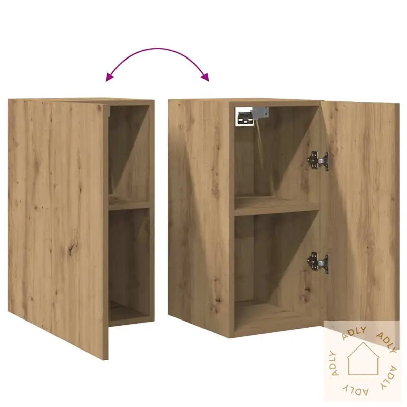 Tv-Benker 2 Stk Artisan Eik 30,5X30X60 Cm Konstruert Tre