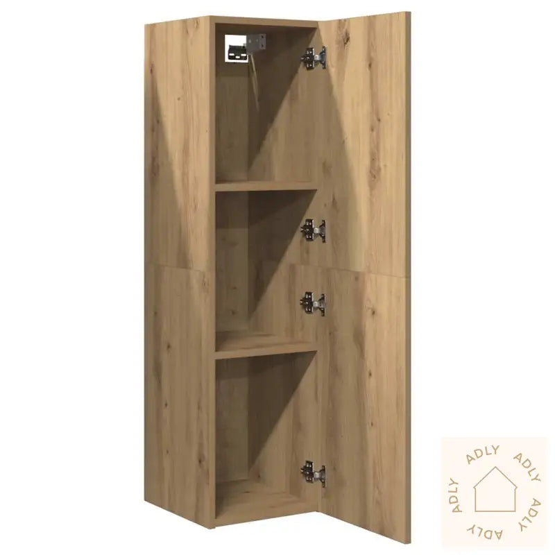 Tv-Benk Artisan Eik 30,5X30X110 Cm Konstruert Tre