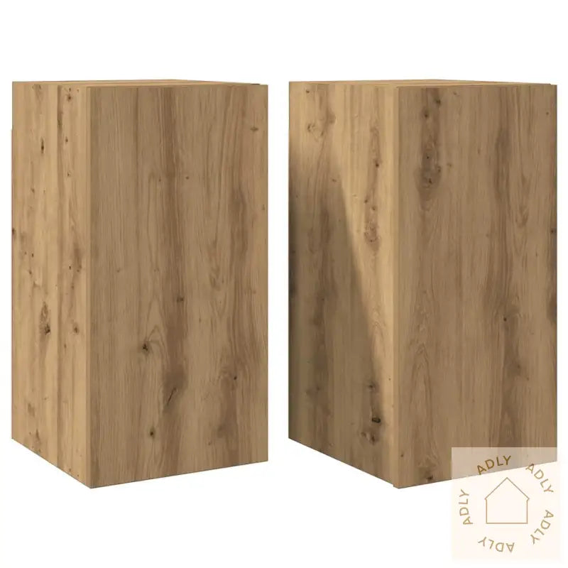 Tv-Benker 2 Stk Artisan Eik 30,5X30X60 Cm Konstruert Tre