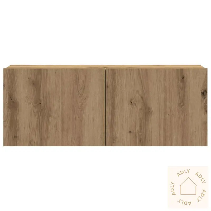 Vegghengte Tv-Benker 4 Stk Artisan Eik Konstruert Tre