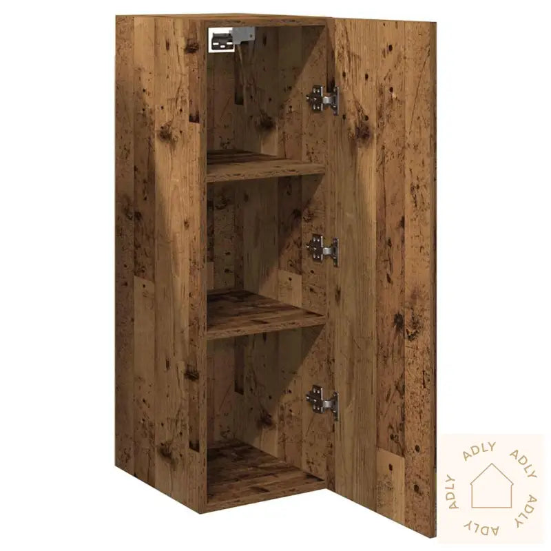 Tv-Benk Gammelt Tre 30,5X30X90 Cm Konstruert Tre