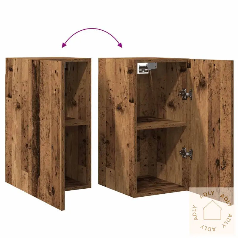 Tv-Benk Gammelt Tre 30,5X30X60 Cm Konstruert Tre