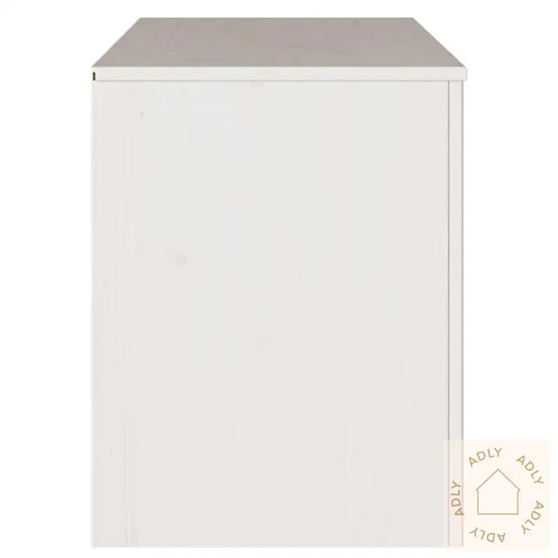 Tv-Stativ &quot;Drammen&quot; Hvit 99X43X55 Cm Solid Tre Furu
