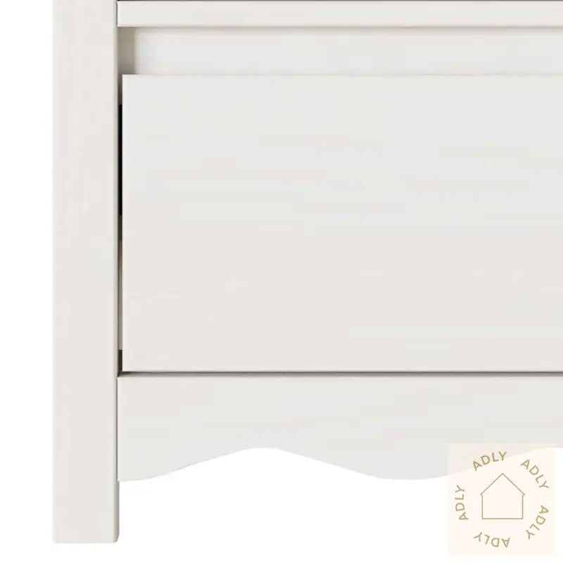 Tv-Stativ &quot;Drammen&quot; Hvit 99X43X55 Cm Solid Tre Furu
