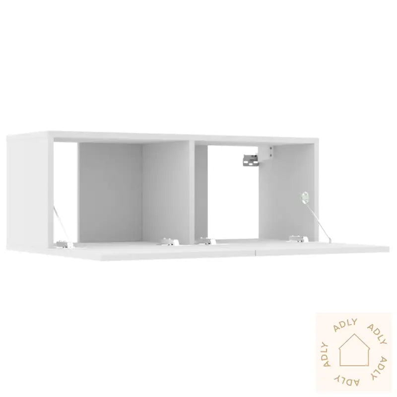 Tv-Benker 2 Stk Hvit 80X30X30 Cm Konstruert Tre