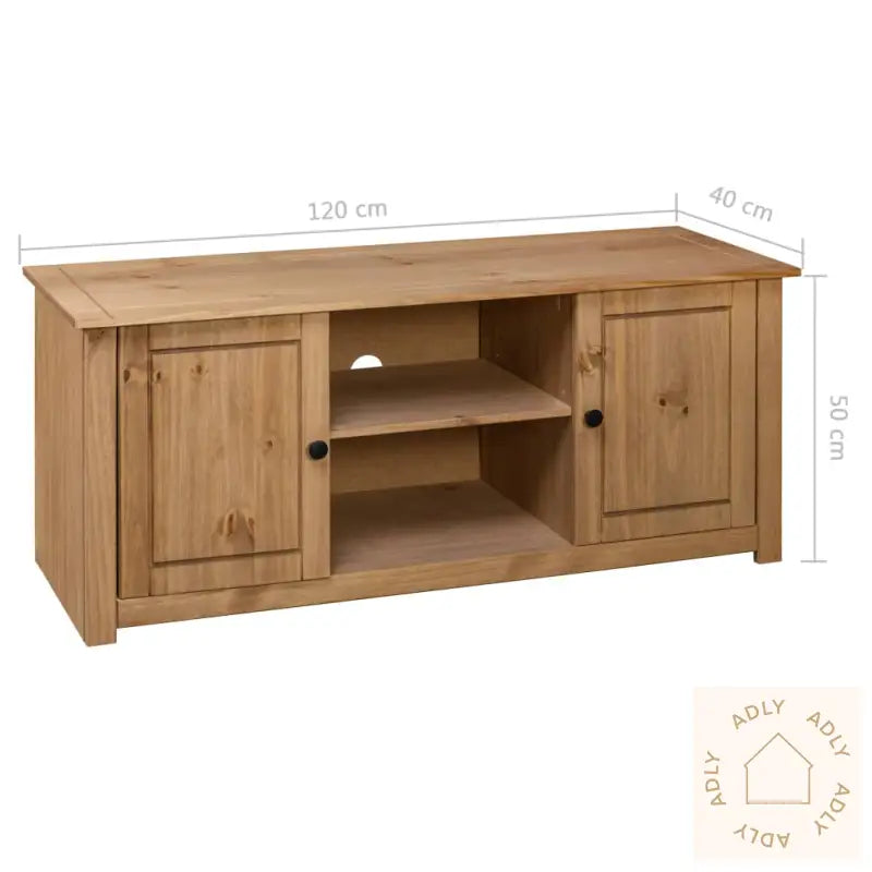 Tv-Benk 120X40X50 Cm Heltre Furu Panama Range