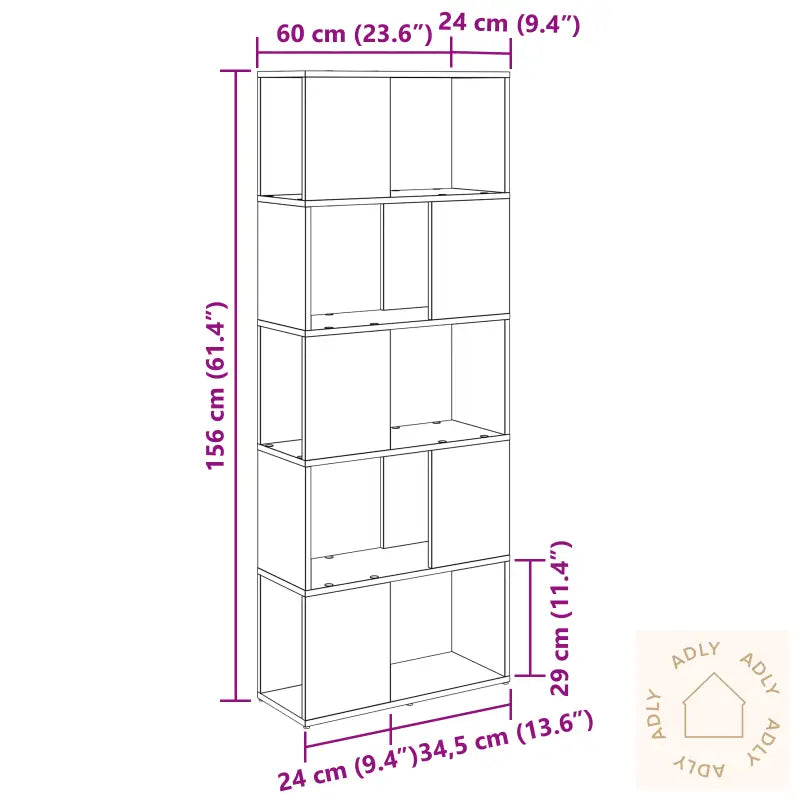 Tv-Stativ Gammelt Tre Konstruert Tre 60 X 24 X 155 Cm Tv-Stativ