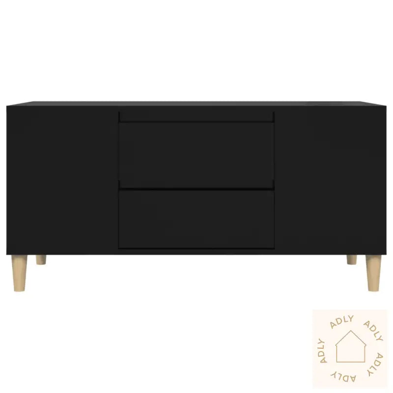 Tv-Benk Svart 102X44,5X50 Cm Konstruert Tre