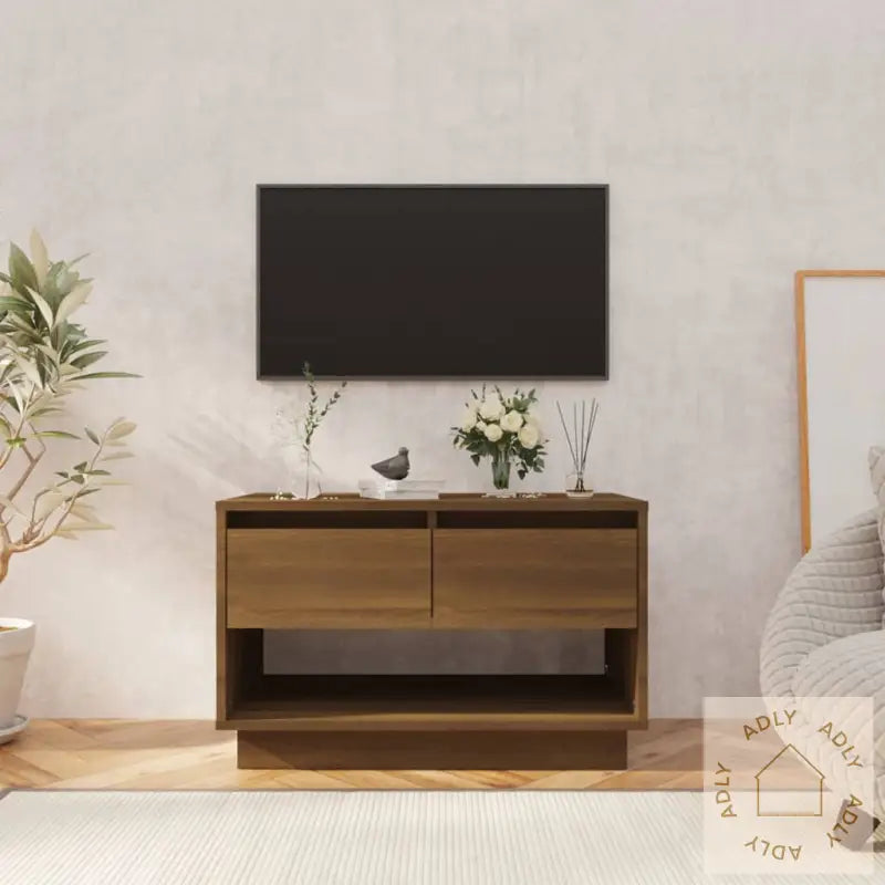 Tv-Benk Sonoma Eik 70X41X44 Cm Konstruert Tre