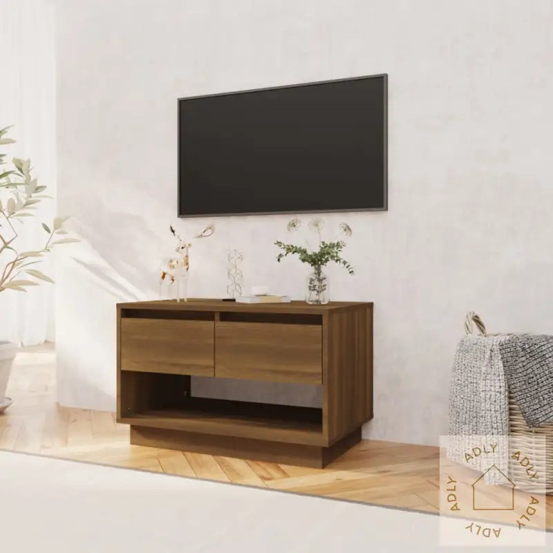 Tv-Benk Sonoma Eik 70X41X44 Cm Konstruert Tre