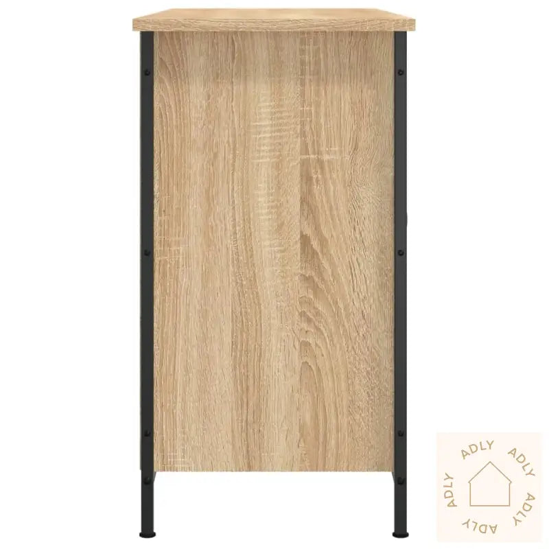 Tv-Benk Sonoma Eik 100X35X65 Cm Konstruert Tre