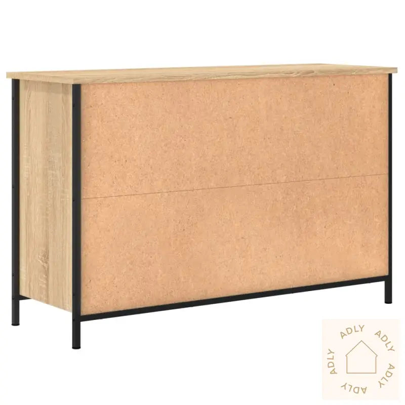 Tv-Benk Sonoma Eik 100X35X65 Cm Konstruert Tre