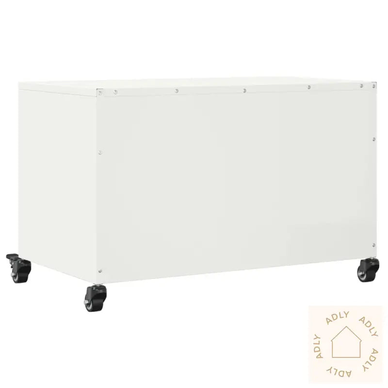 Tv-Benk Hvit 68X39X43,5 Cm Stål
