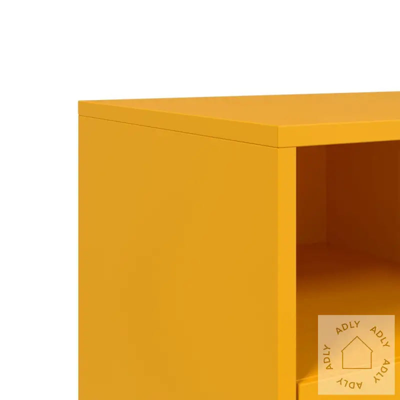 Tv-Benk Sennepsgul 68X39X43,5 Cm Kaldvalset Stål