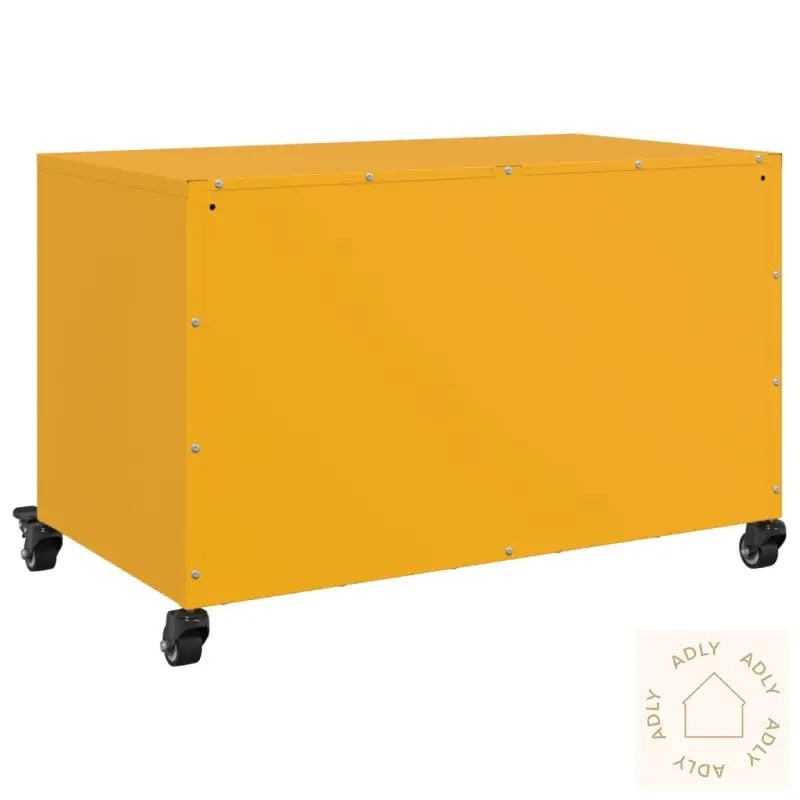 Tv-Benk Sennepsgul 68X39X43,5 Cm Kaldvalset Stål