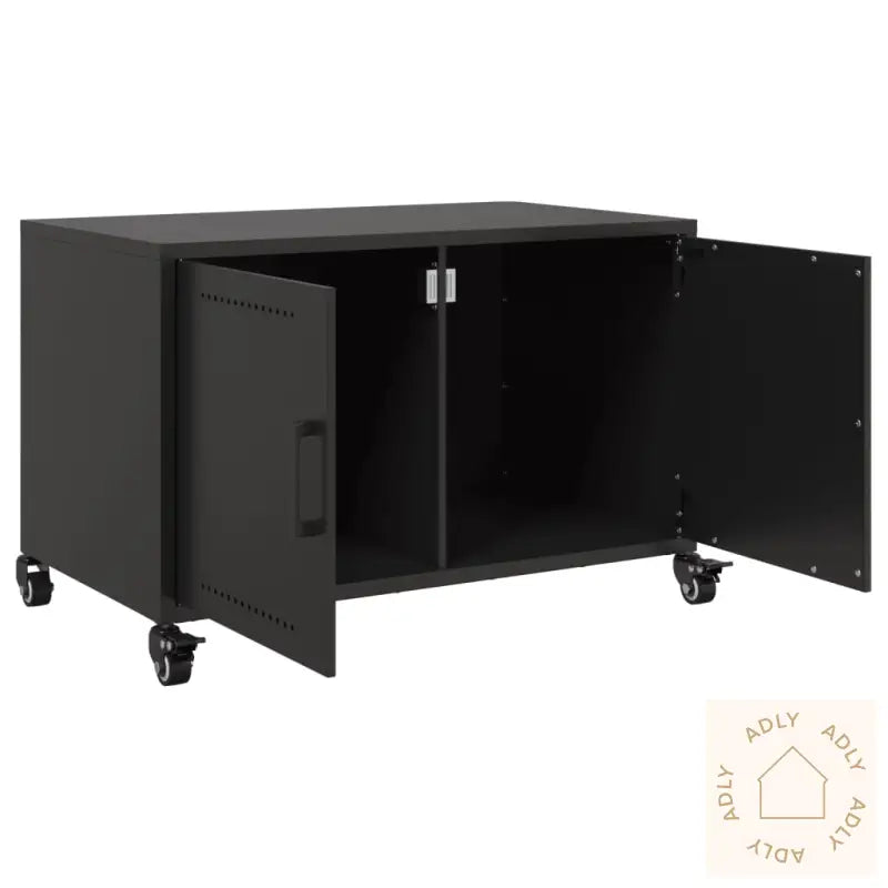 Tv-Benk Svart 68X39X43,5 Cm Stål