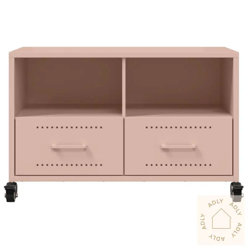 Tv-Benk Rosa 68X39X43,5 Cm Stål