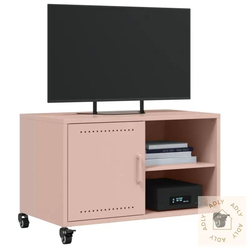Tv-Benk Rosa 68X39X43,5 Cm Stål