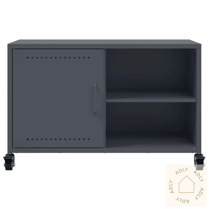 Tv-Benk Antrasitt 68X39X43,5 Cm Stål