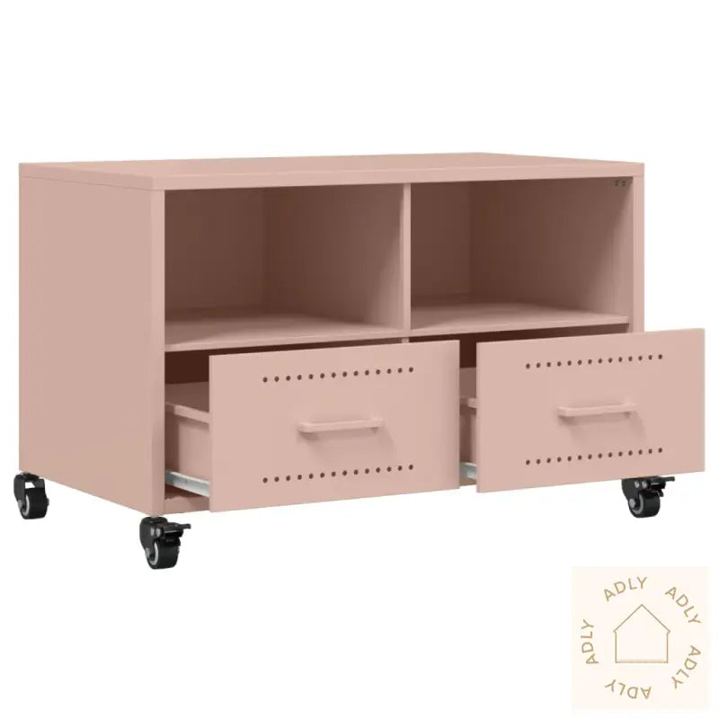 Tv-Benk Rosa 68X39X43,5 Cm Stål