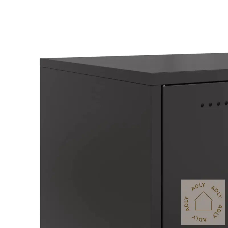 Tv-Benk Svart 100,5X39X43,5 Cm Stål