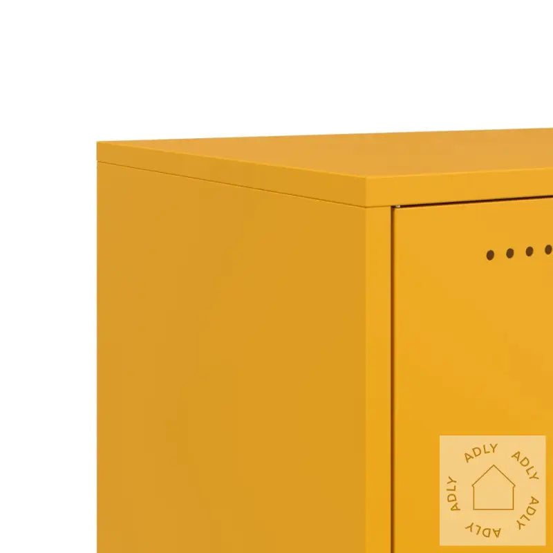 Tv-Benk Sennepsgul 100,5X39X43,5 Cm Stål