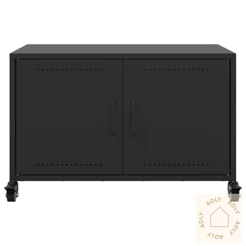 Tv-Benk Svart 68X39X43,5 Cm Stål