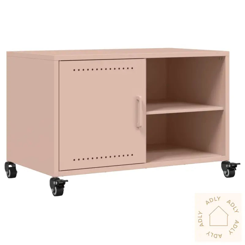 Tv-Benk Rosa 68X39X43,5 Cm Stål