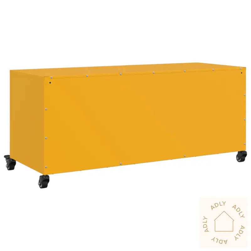 Tv-Benk Sennepsgul 100,5X39X43,5 Cm Stål