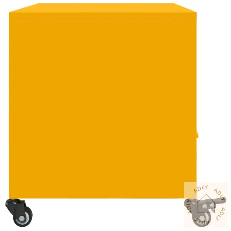 Tv-Benk Sennepsgul 68X39X43,5 Cm Kaldvalset Stål