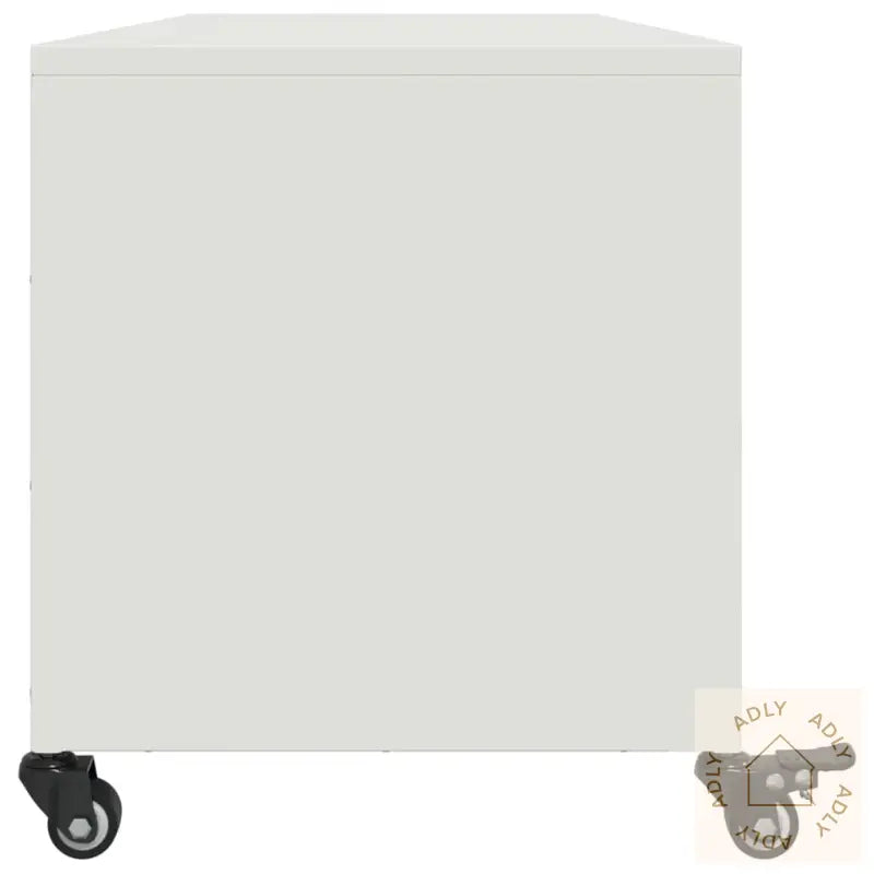 Tv-Benk Hvit 100,5X39X43,5 Cm Kaldvalset Stål