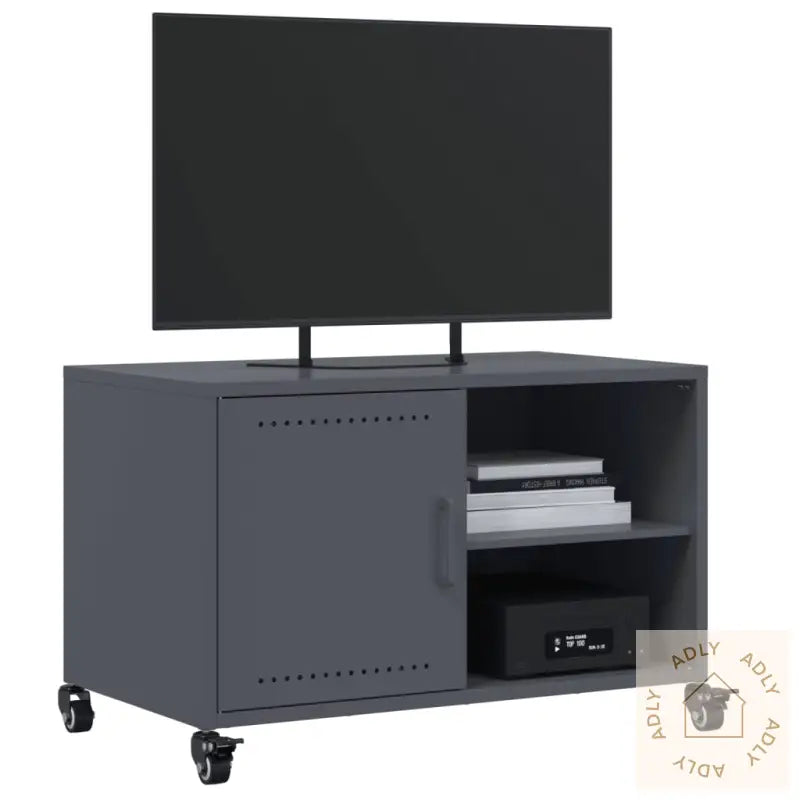 Tv-Benk Antrasitt 68X39X43,5 Cm Stål