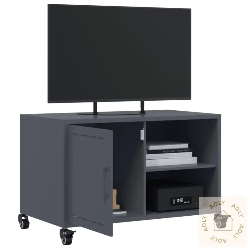 Tv-Benk Antrasitt 68X39X43,5 Cm Stål