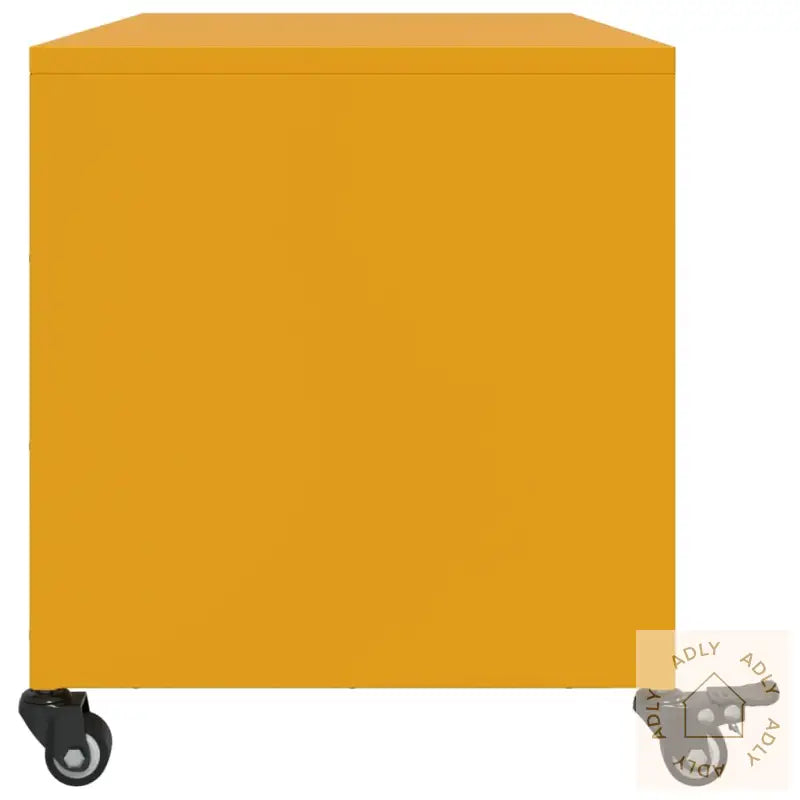 Tv-Benk Sennepsgul 68X39X43,5 Cm Kaldvalset Stål
