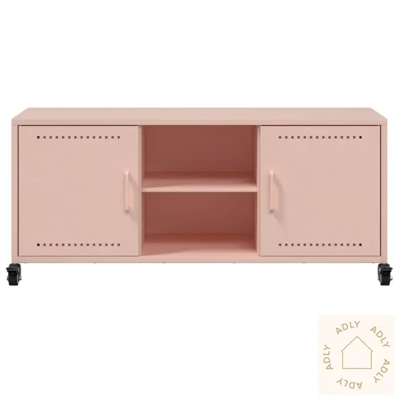 Tv-Benk Rosa 100,5X39X43,5 Cm Stål