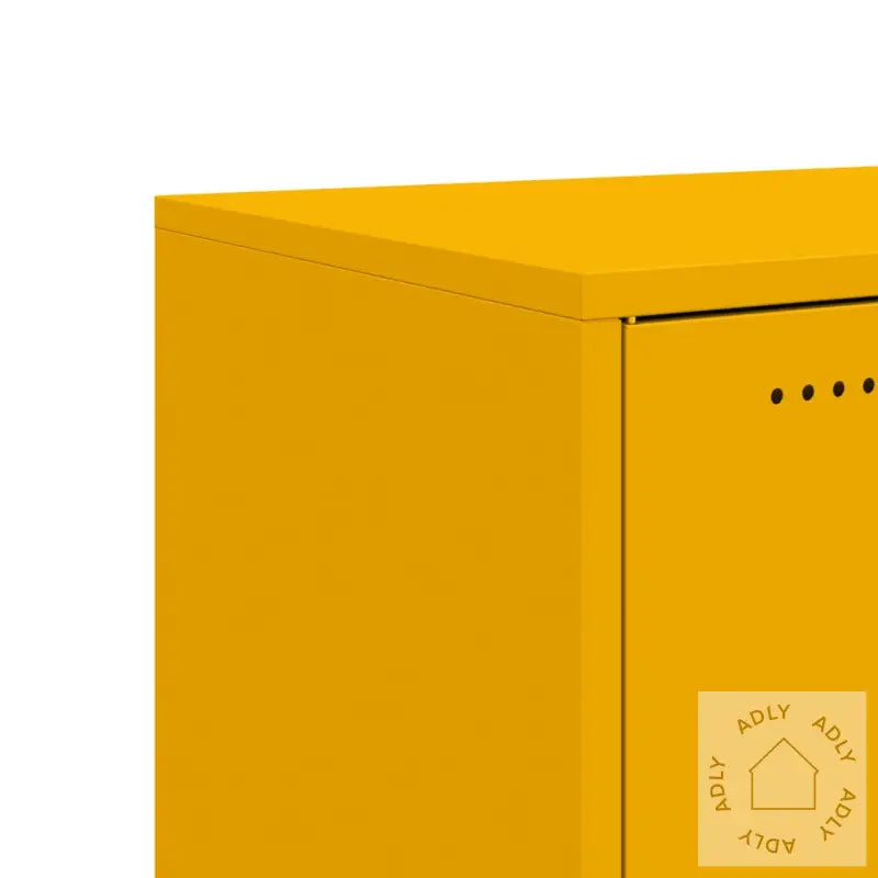 Tv-Benk Sennepsgul 68X39X43,5 Cm Stål