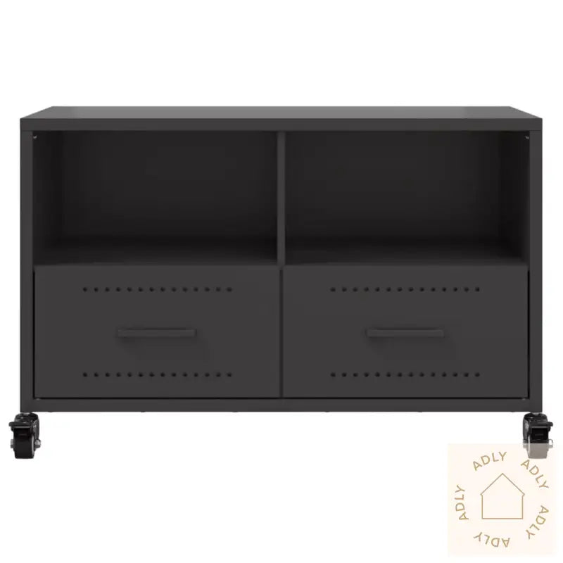 Tv-Benk Svart 68X39X43,5 Cm Stål