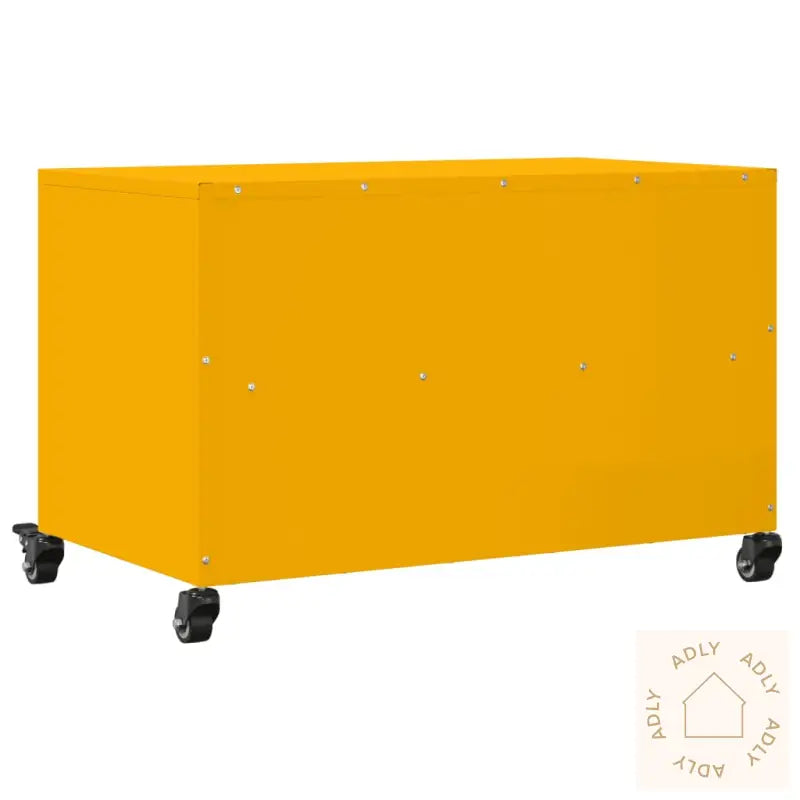 Tv-Benk Sennepsgul 68X39X43,5 Cm Kaldvalset Stål