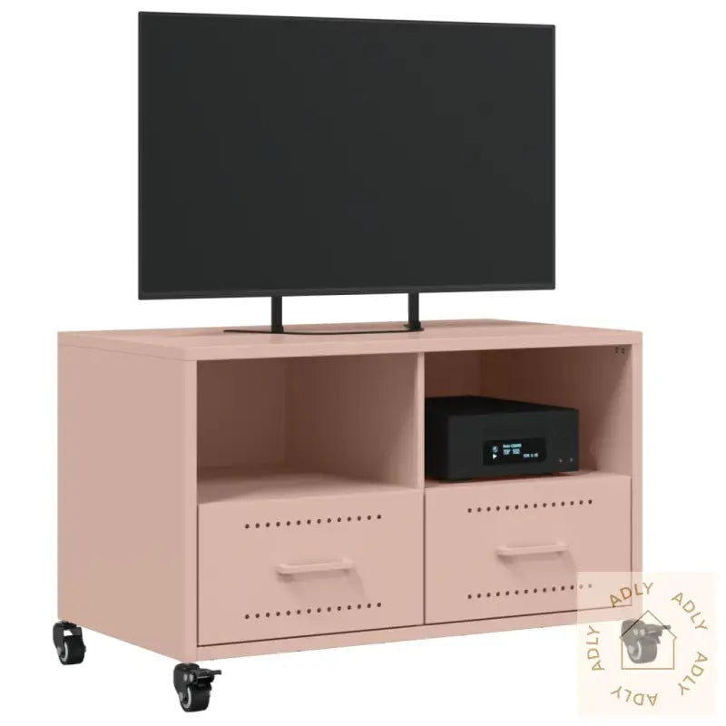 Tv-Benk Rosa 68X39X43,5 Cm Stål