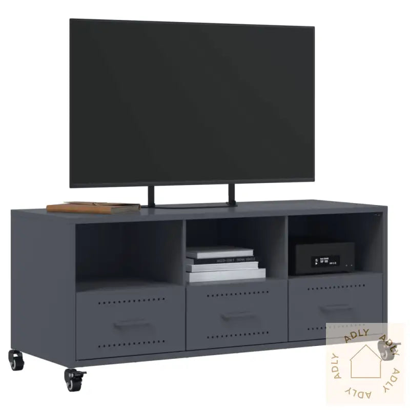 Tv-Benk Antrasitt 100,5X39X43,5 Cm Stål