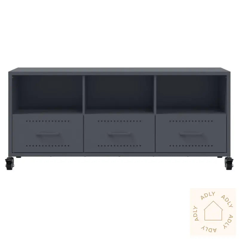 Tv-Benk Antrasitt 100,5X39X43,5 Cm Stål